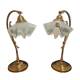 Pair of arched table lamps, creation JP Ryckaert, 60s