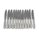 12 table knives model Grand Prix, Art Deco, silver-plated, in excellent condition.