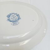 Ridgway Staffordshire oval flat, Windsor blue