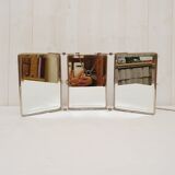 Mirror barber triptych beveled