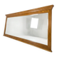 Miroir XXL biseauté en chêne, 210cm de L