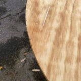 Scandinavian round wooden kitchen table 72cm