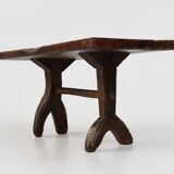 Rustic Spanish dining table, handmade in oak, 16th century