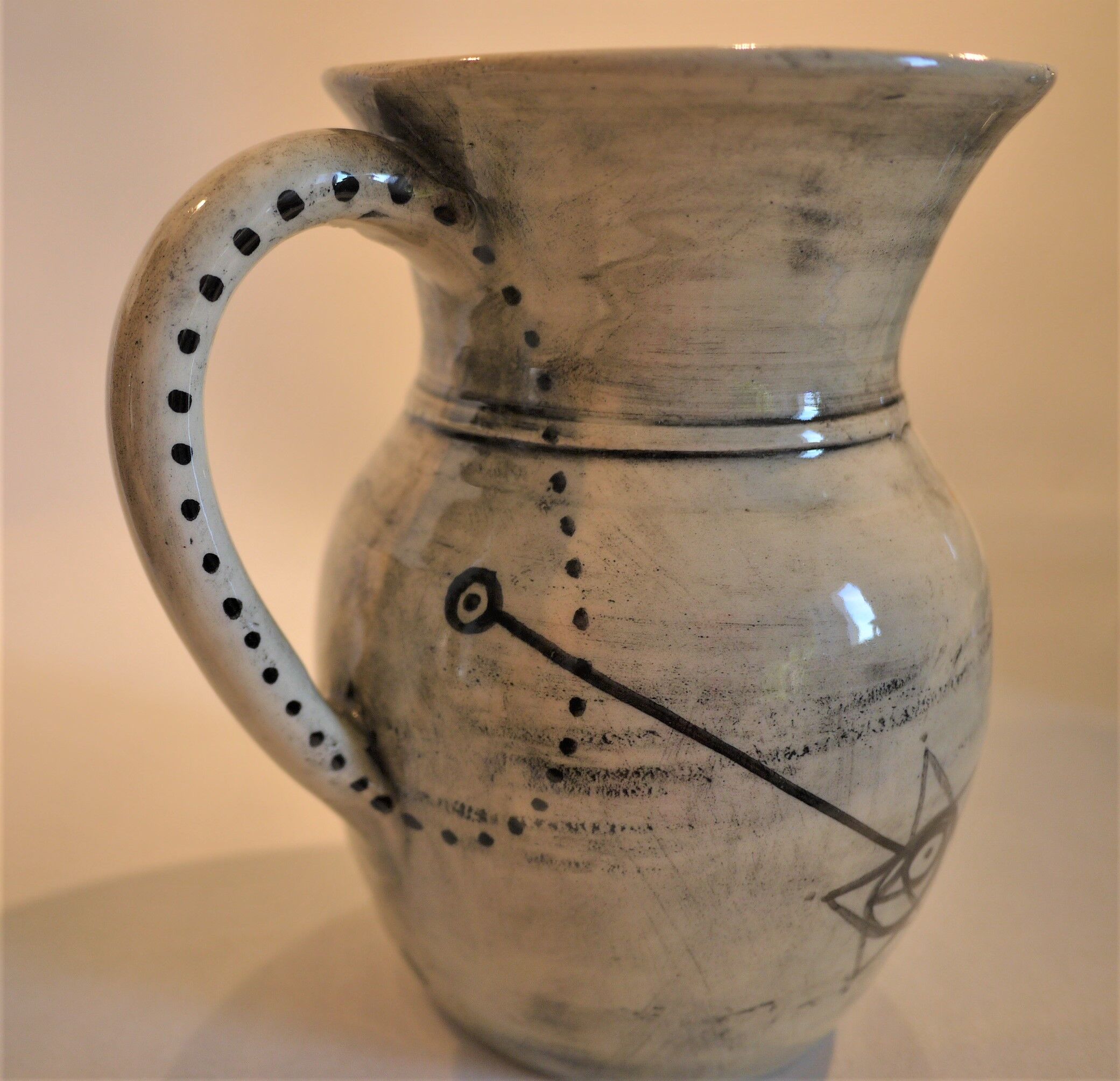Vintage vase Jean Varoqueux 50s