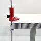 Lampe de table 'Spider' rouge par Joe Colombo pour Oluce, 1960