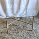 Articulated coffee table gilded metal and glass – 60s/70s