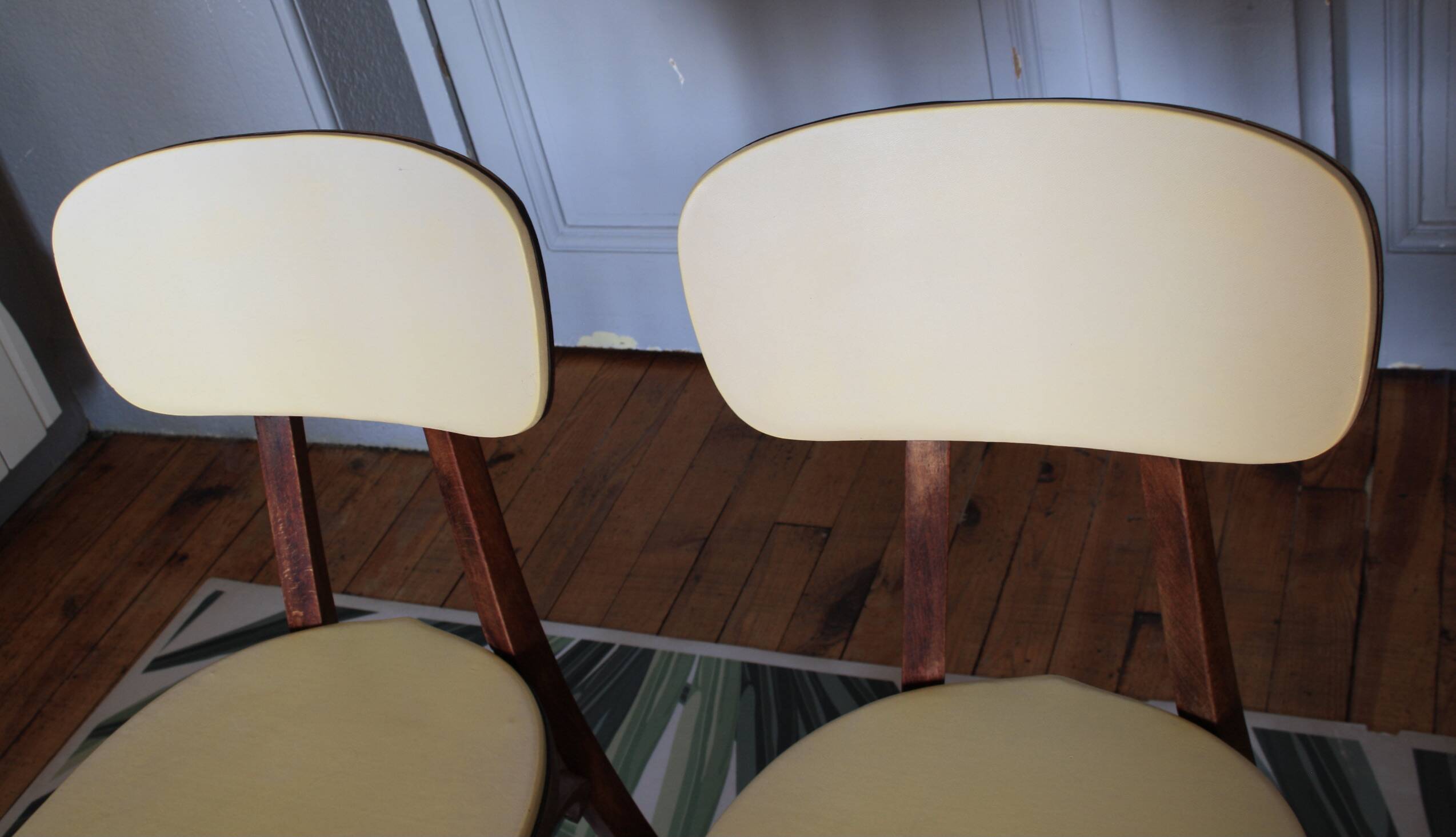 Baumann yellow heart chairs
