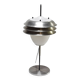 Italian table lamp in metal and opal glass, 1960s