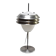 Italian table lamp in metal and opal glass, 1960s