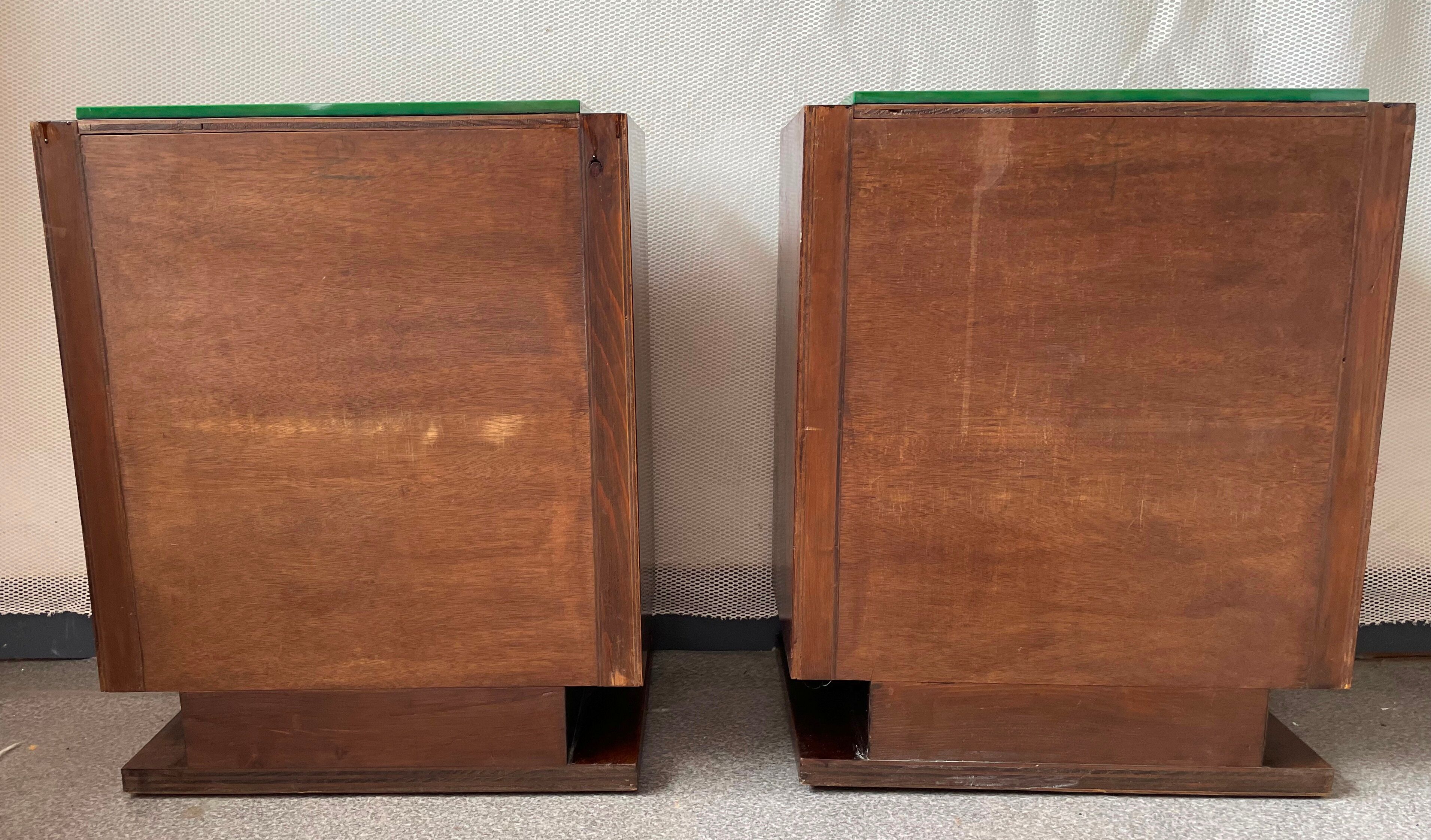 Pair of bedside art deco