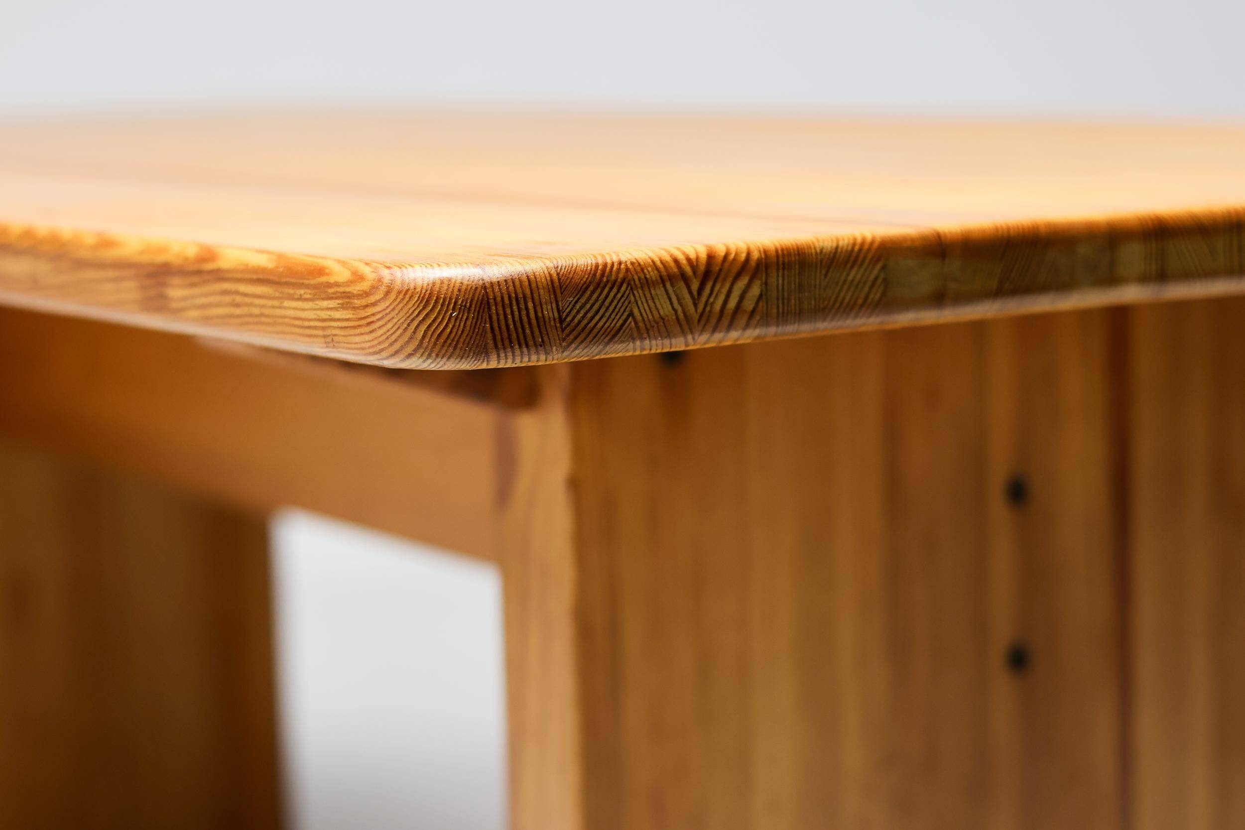 Dining table in pine by Yngve Ekström for Swedese, Sweden, 1960s.