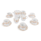 Service à café vintage en porcelaine italienne de Richard Ginori, années 1970