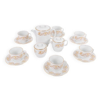 Service à café vintage en porcelaine italienne de Richard Ginori, années 1970