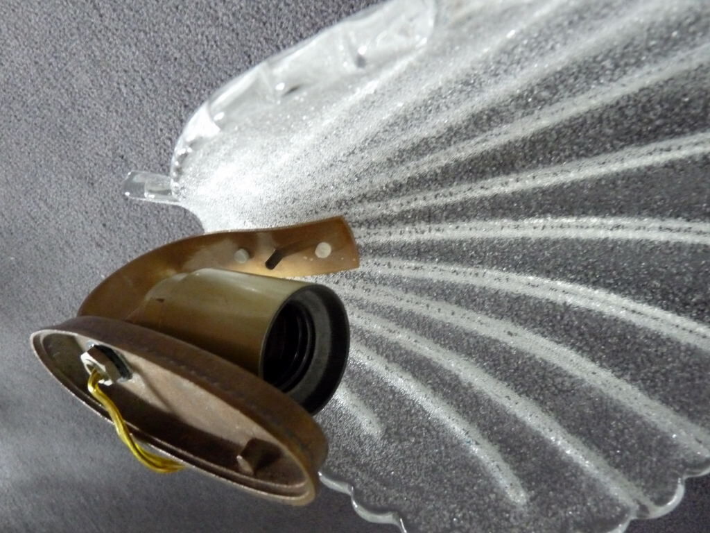 Wall lamps glass shells barovier toso murano