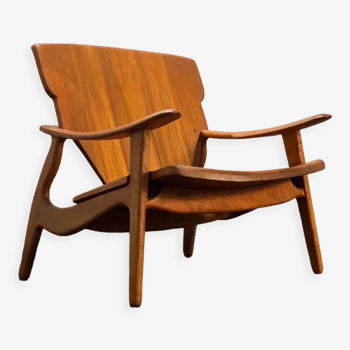 Teak Diz Arm Chair by Sergio Rodrigues