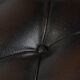 Chesterfield office chair in English style made of cow leather and wood.