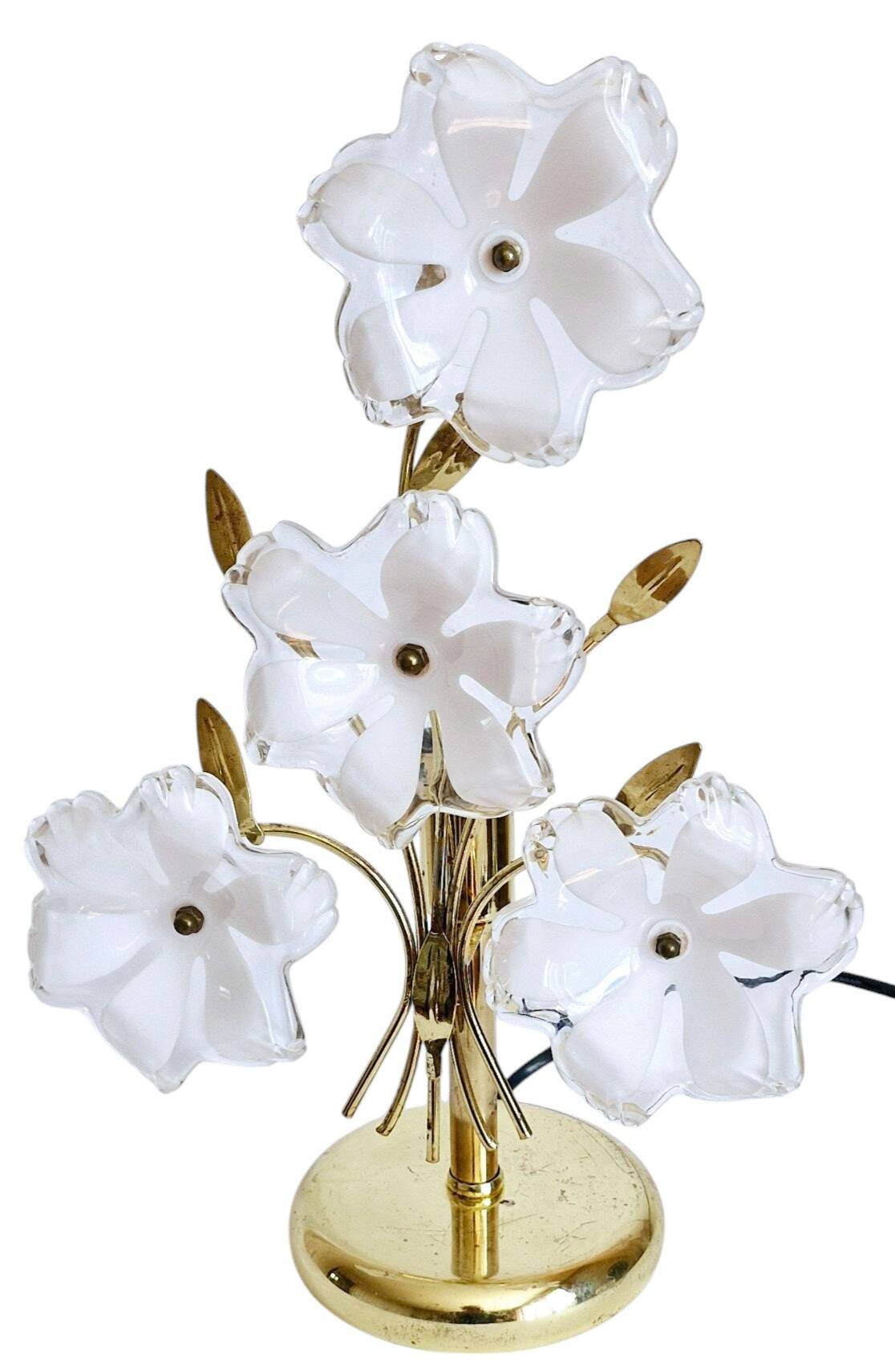 80s/90s flower table lamp