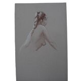 Sketch study nude pencil drawing academic