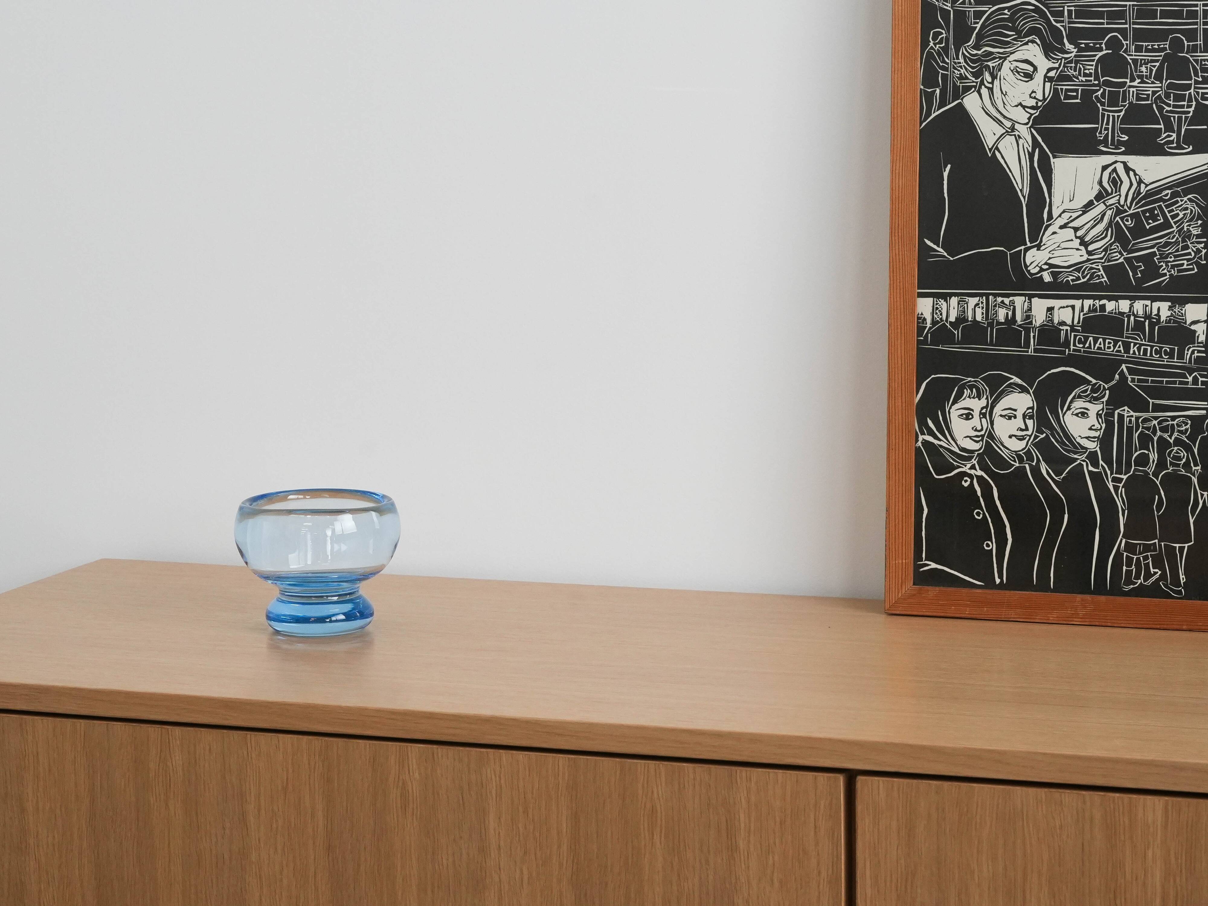 Akva bowl, Danish design, 1960s, manufacturer: Holmegaard, designer: Per Lü