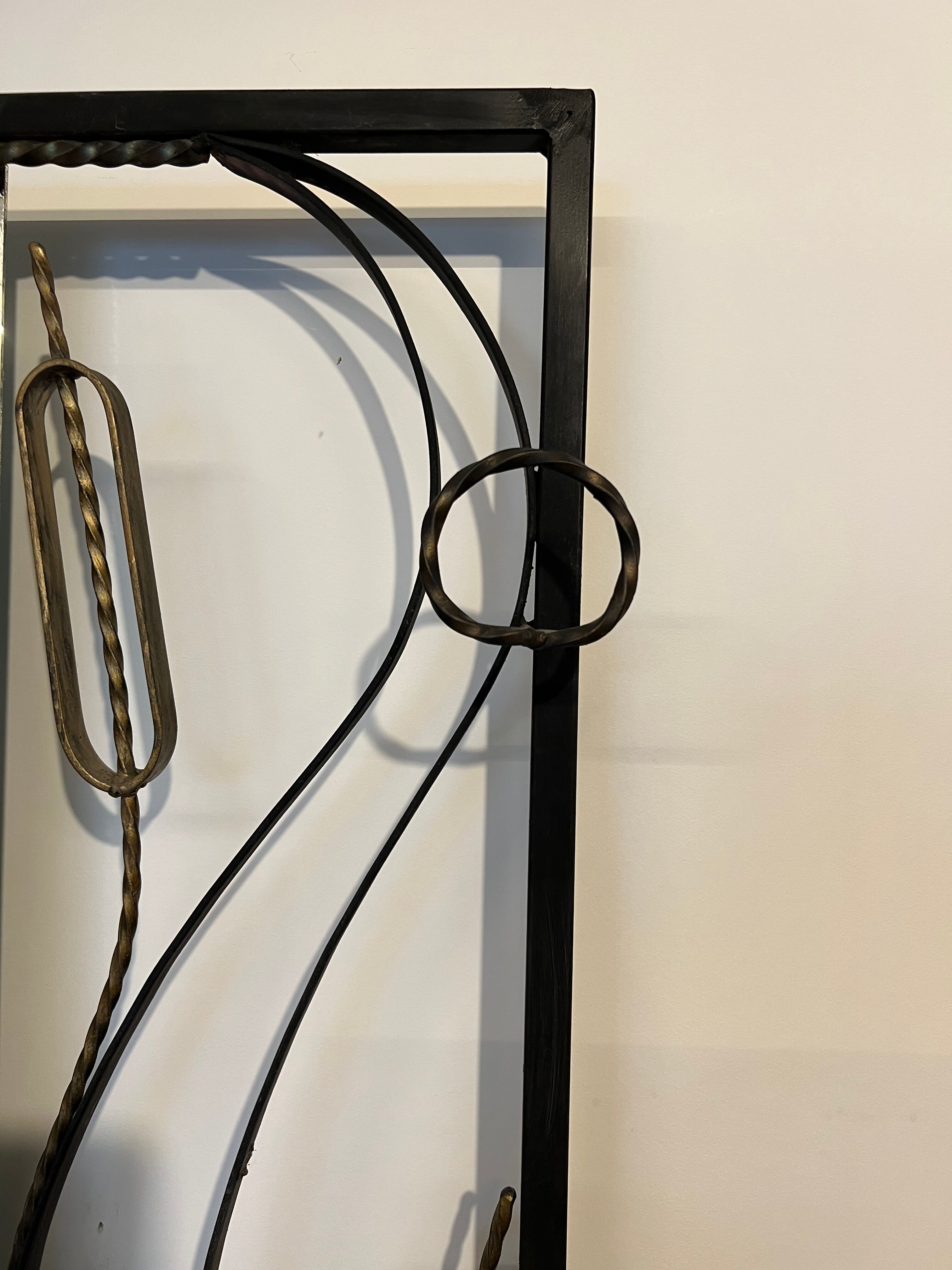 Wrought iron cloakroom