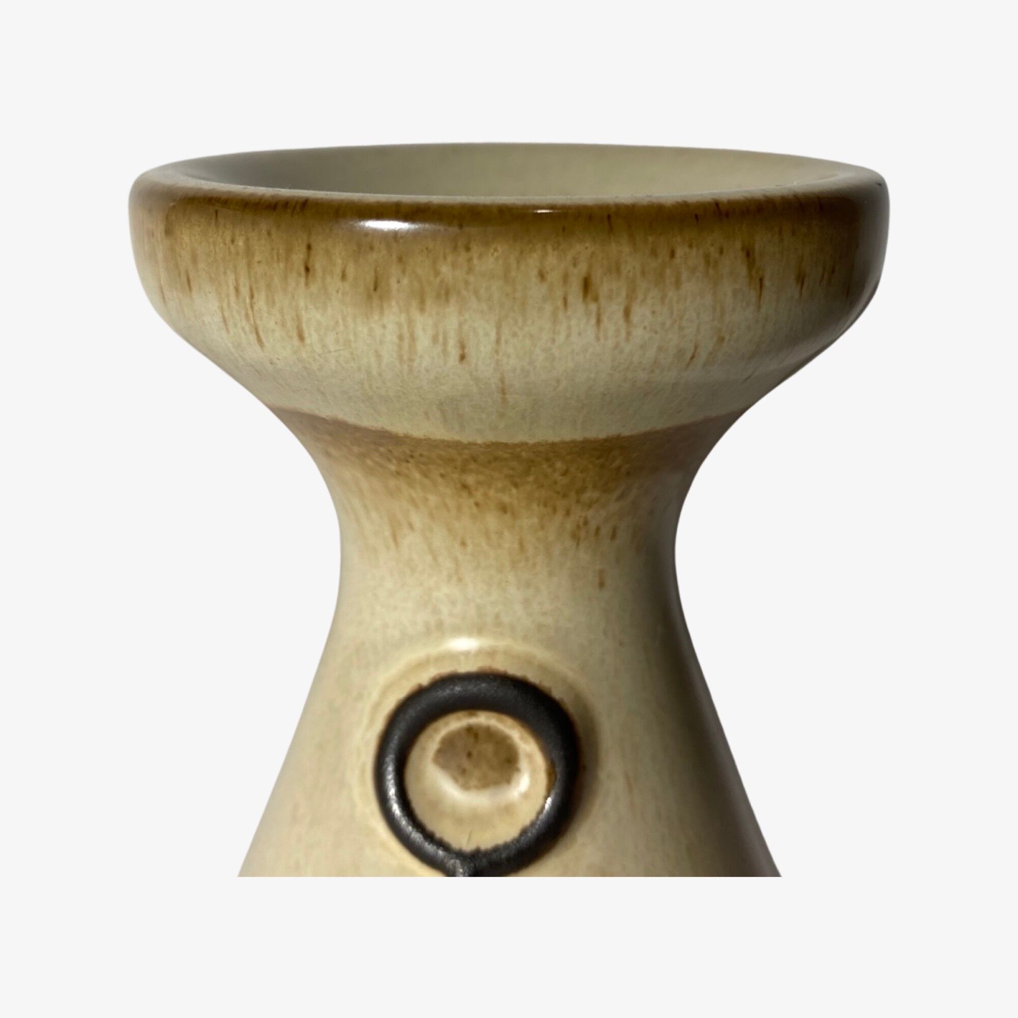 Vintage 'frank keramik denmark' candlestick holder