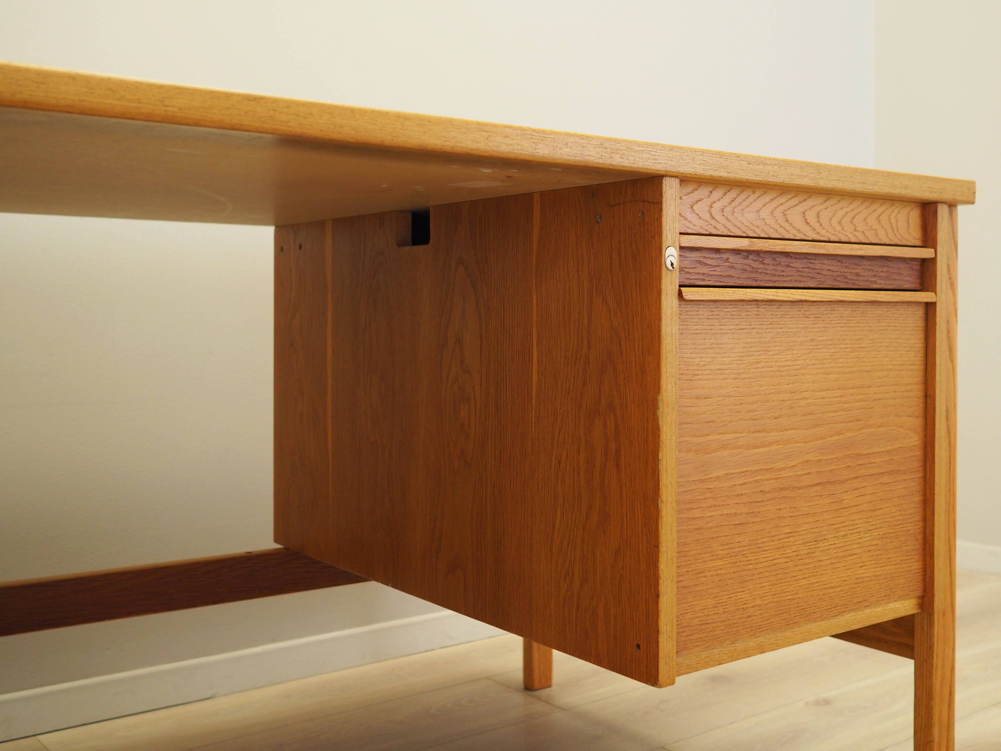 Ash desk, Norwegian design, 1970s, production: Norway