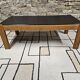 Vintage coffee table 1970" slate wood