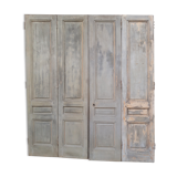 Set of 4 molded old communication door