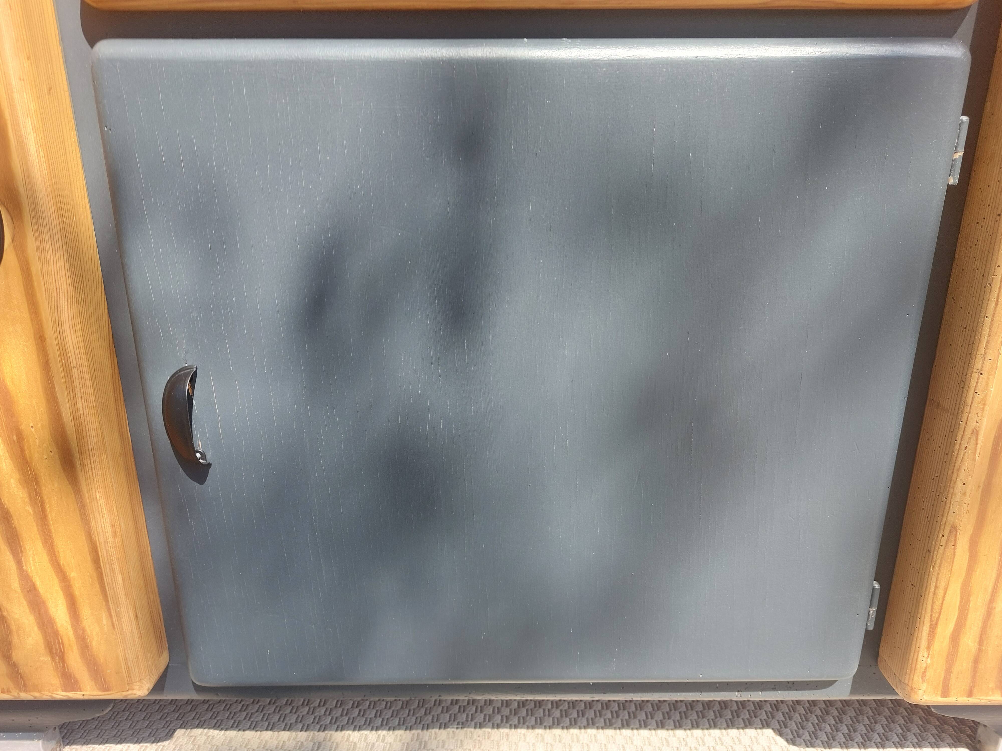 buffet Mado bois poncé et gris anthracite