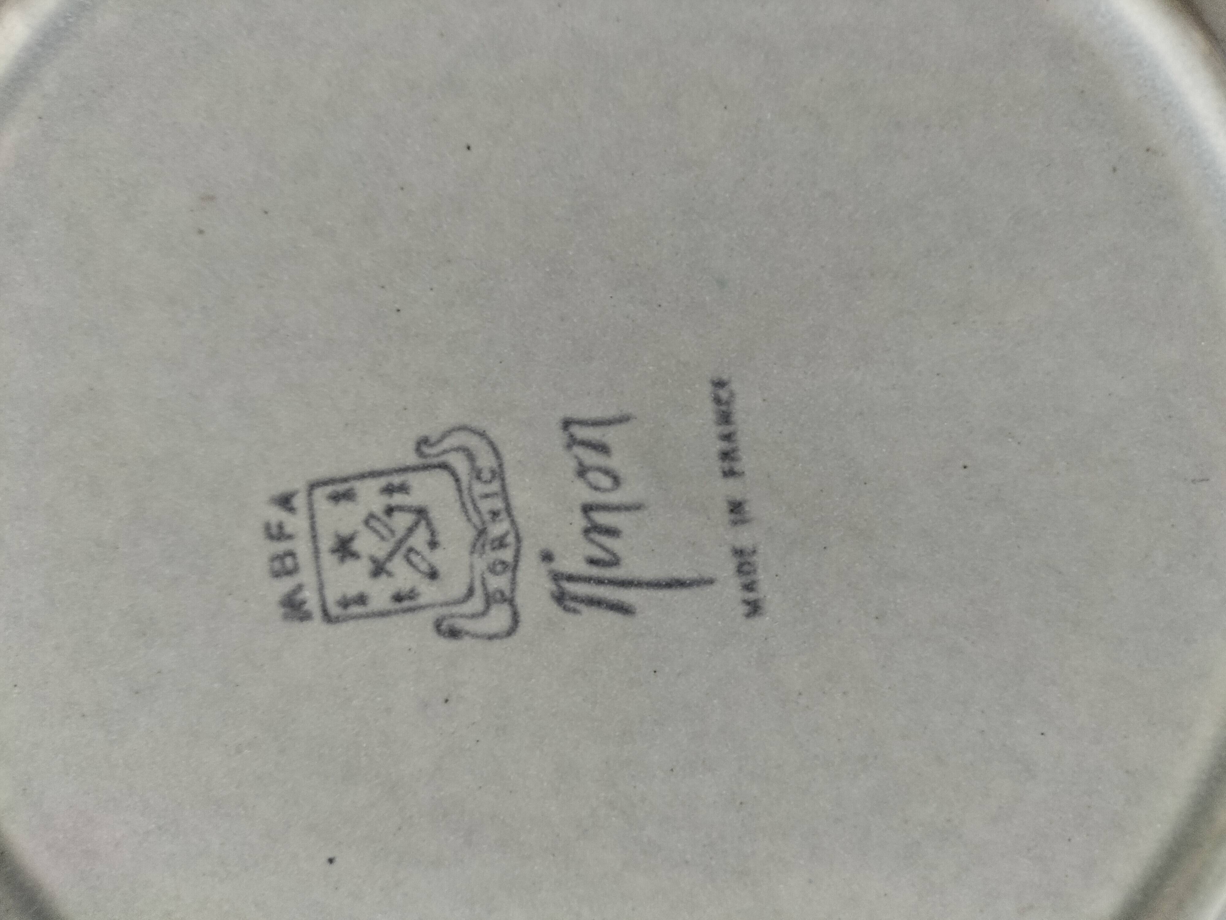 Soup Plate & Dinner Plate Duo – “Ninon” Model – MBFA Pornic