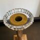Baccarat crystal candle holder and copper