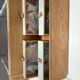 Coiffeuse / Bureau rénové et Tabouret velours, Touche Naturelle Moderne
