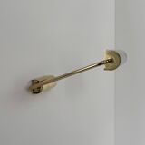 Vintage adjustable brass wall light, France, 1970.