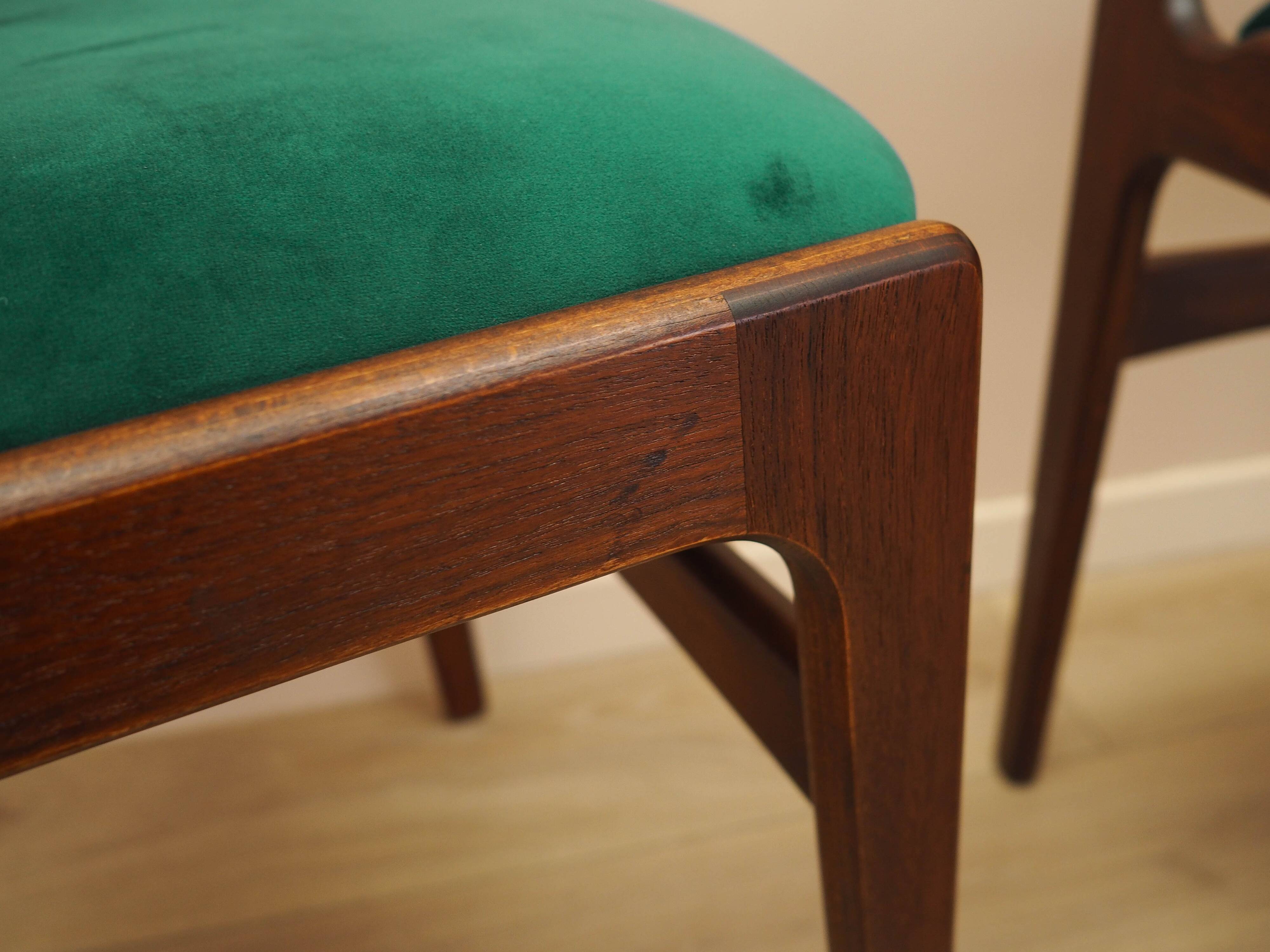 Set of six teak chairs, Danish design, 1970s, production: Denmark