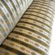 Vintage striped ecru baroque sofa / two-seater sofa