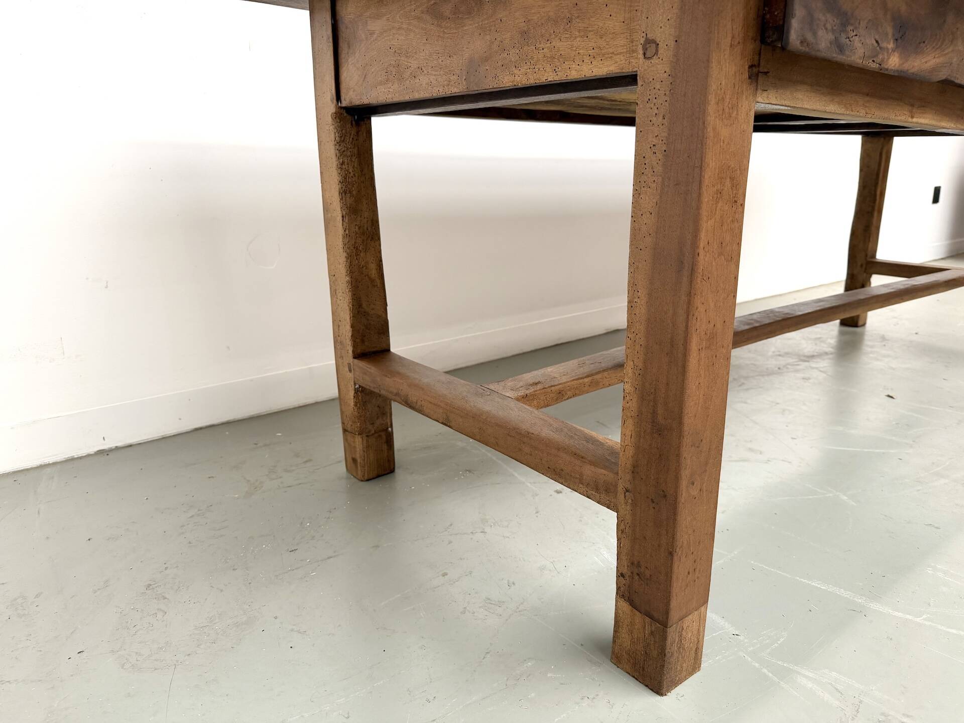 French farmhouse table in solid walnut, circa 1920