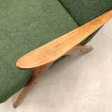 Mid Century Easy Chair Model B - 310 Var in Light Green Buckle