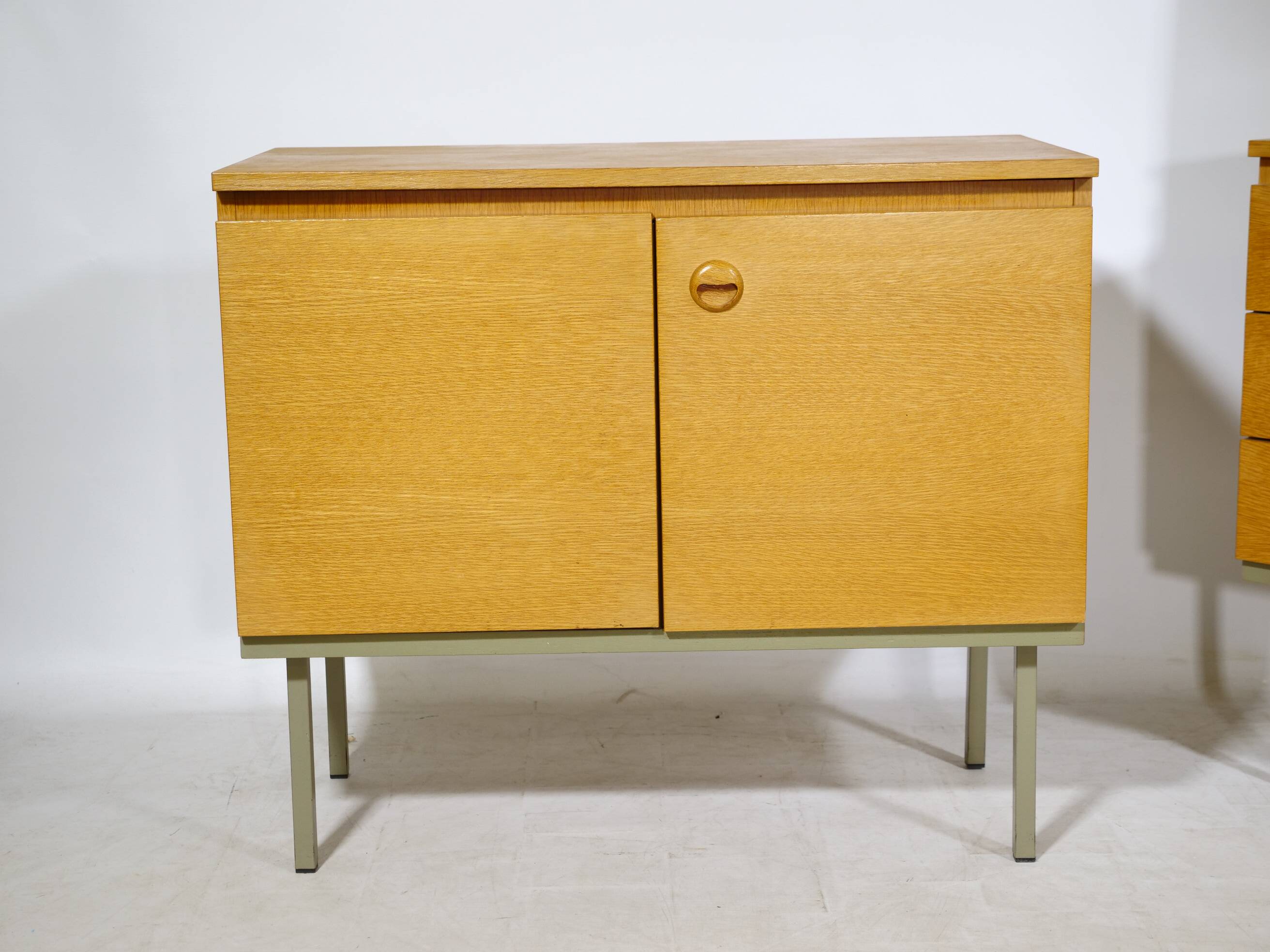 Modular Oak Shelving and Sideboard Set, 1960s