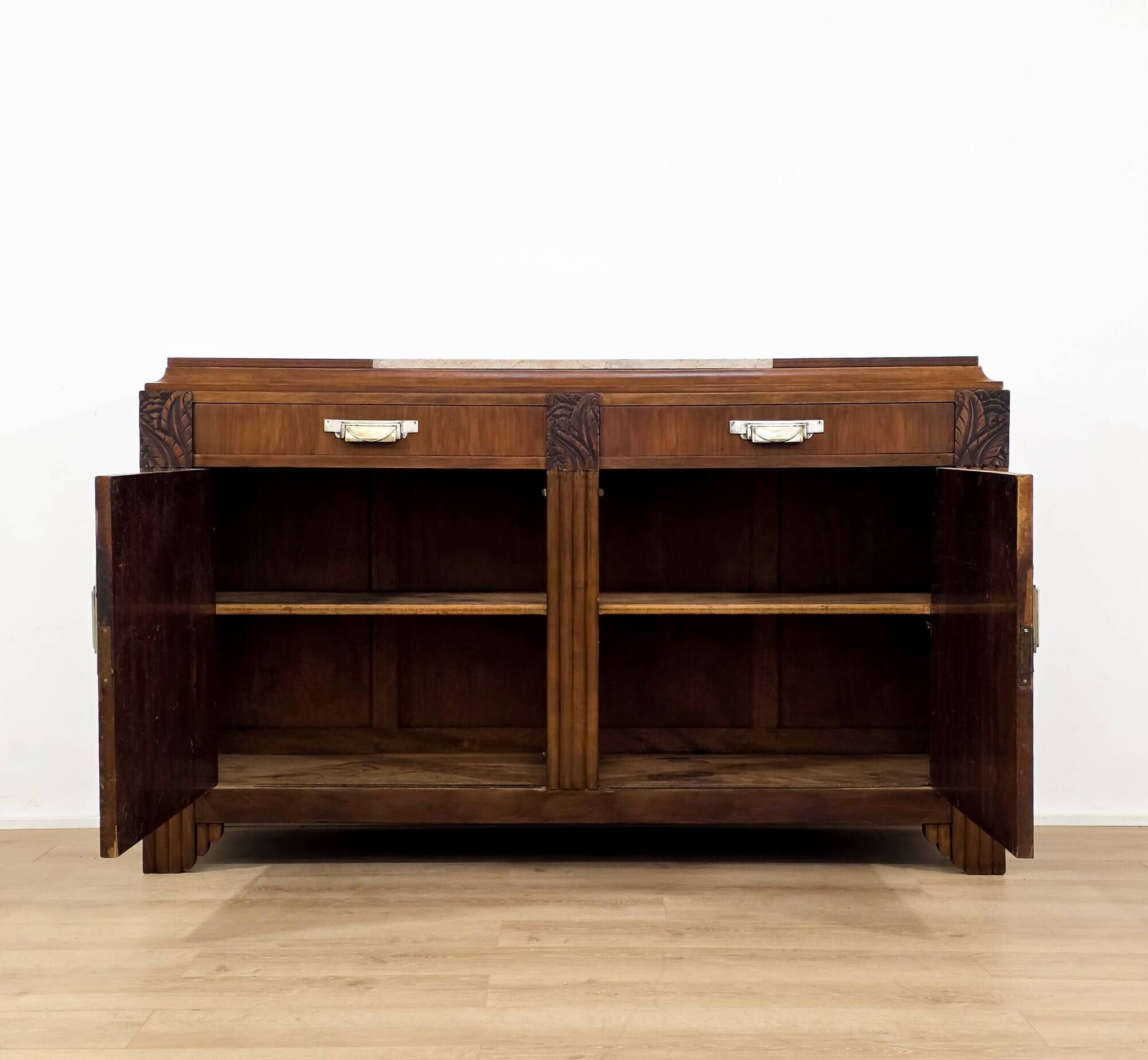 1930s Art Deco walnut sideboard