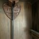 Antique art deco original f.m.s. Mauthe oak wall clock, Germany 1930s
