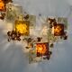 Modernist Venini Patchwork Hand Blown Panel by Toni Zuccheri from 70s