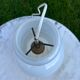 Vintage 1970s opaline glass pendant light