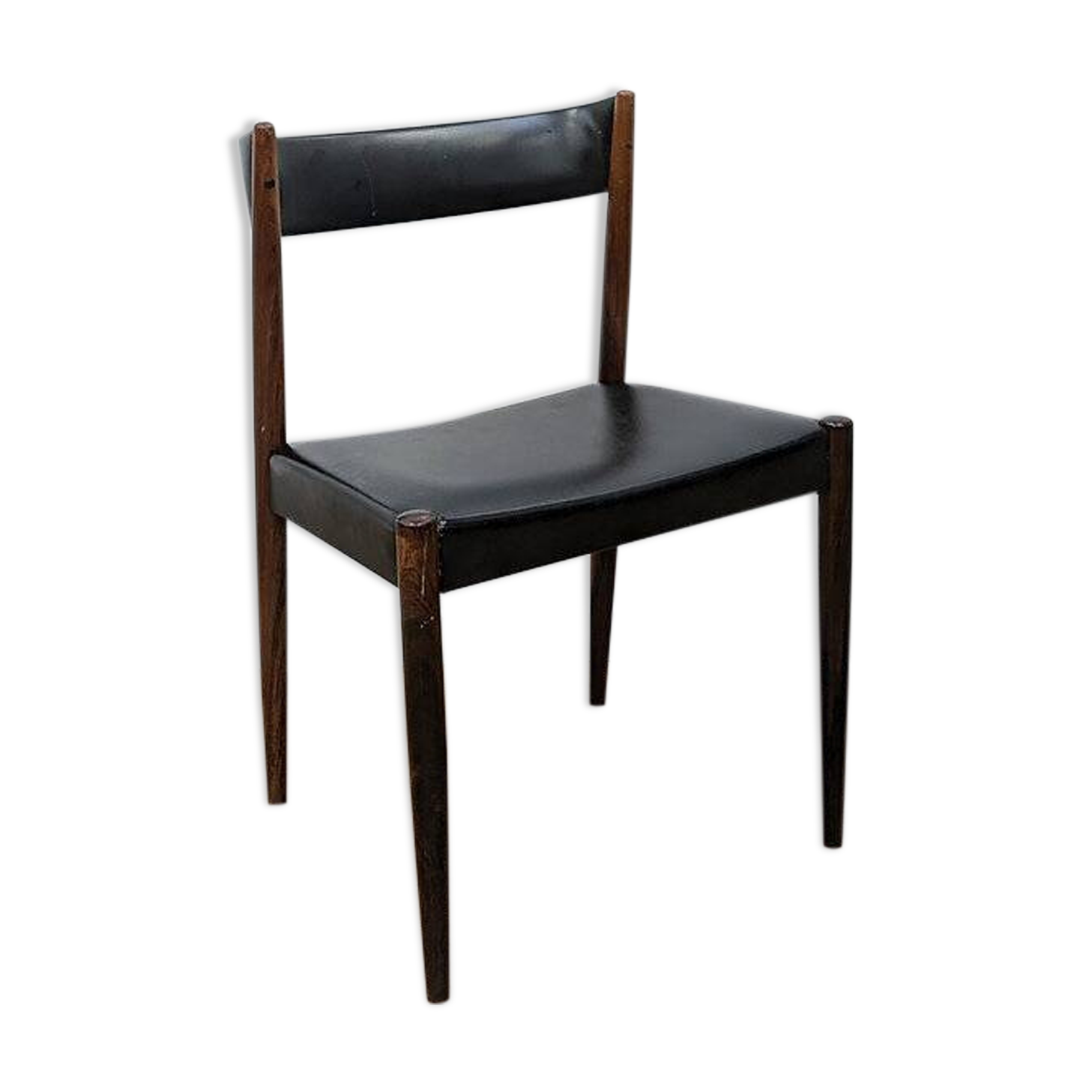 Chaise vintage en palissandre de Rio