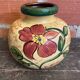 Vintage Polychrome Ceramic Ball Vase Flowers West Germany