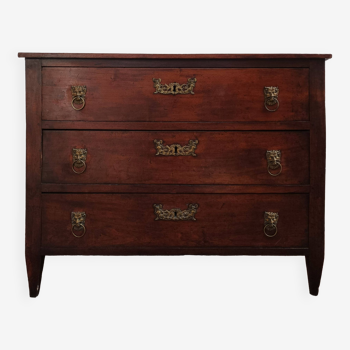 Commode Louis XVI en noyer 18ème