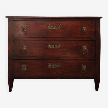 Louis XVI chest of drawers in walnut 18th