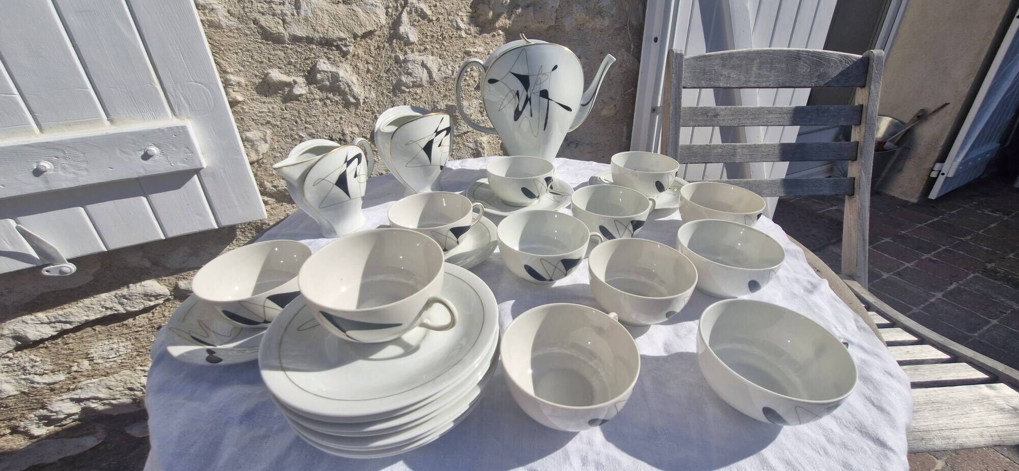Art Deco coffee service