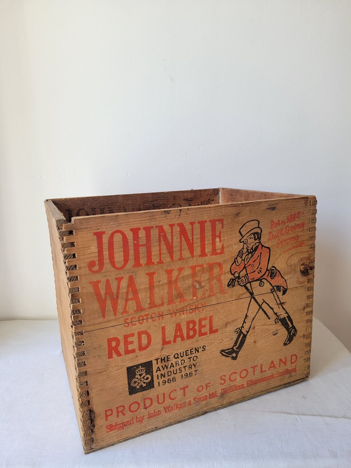 Johnnie Walker wooden crate
