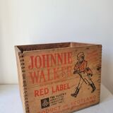 Johnnie Walker wooden crate