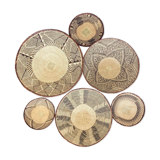 6 Zimbabwe Batonga wall baskets